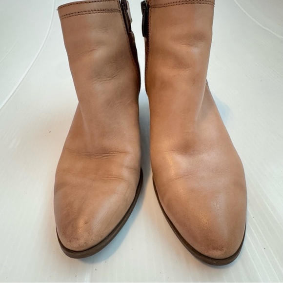 Franco Sarto Garda tan Brown Ankle Booties size 7 leather upper - Picture 2 of 10